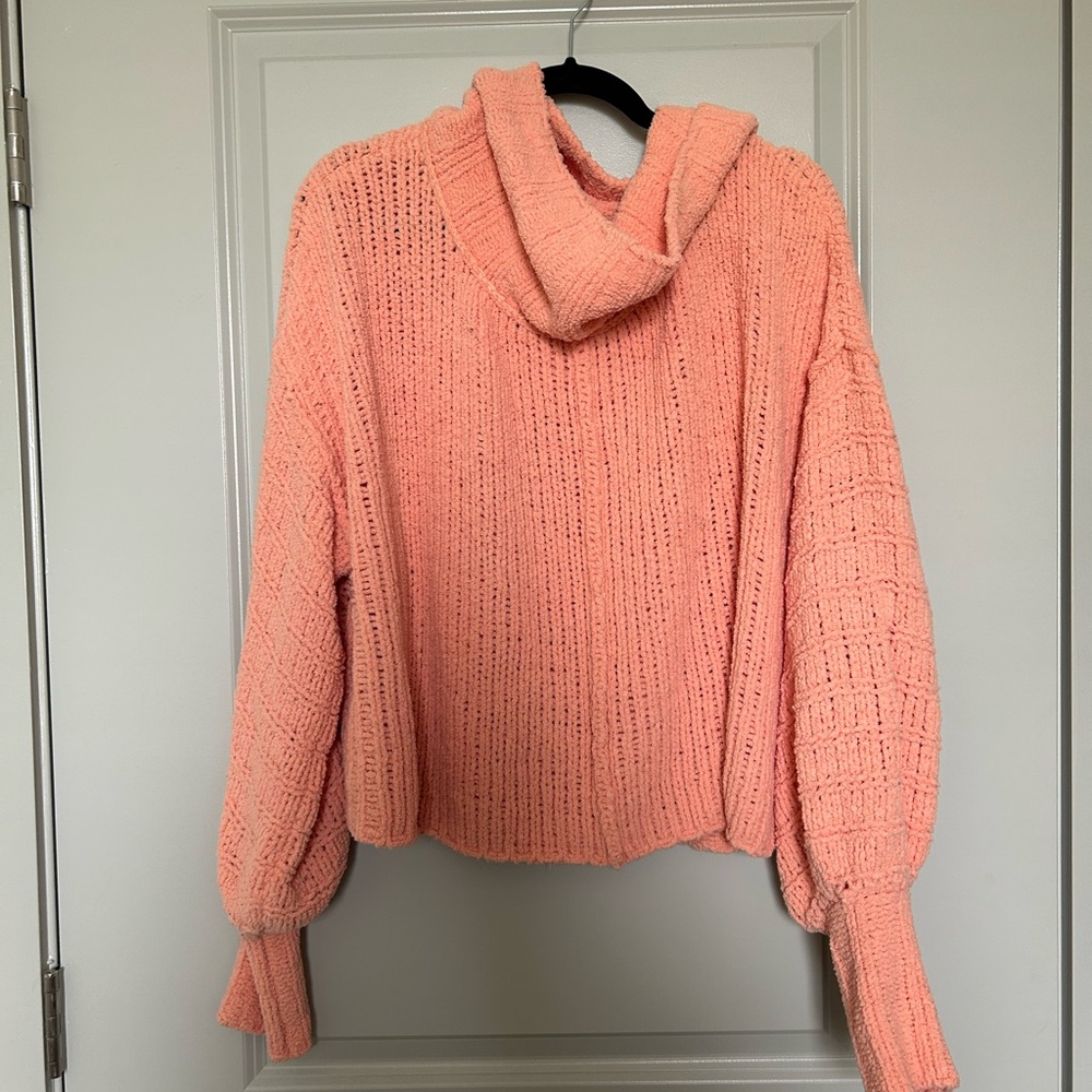 Free People Be Yours sweater in Coral - Picture 2 of 4